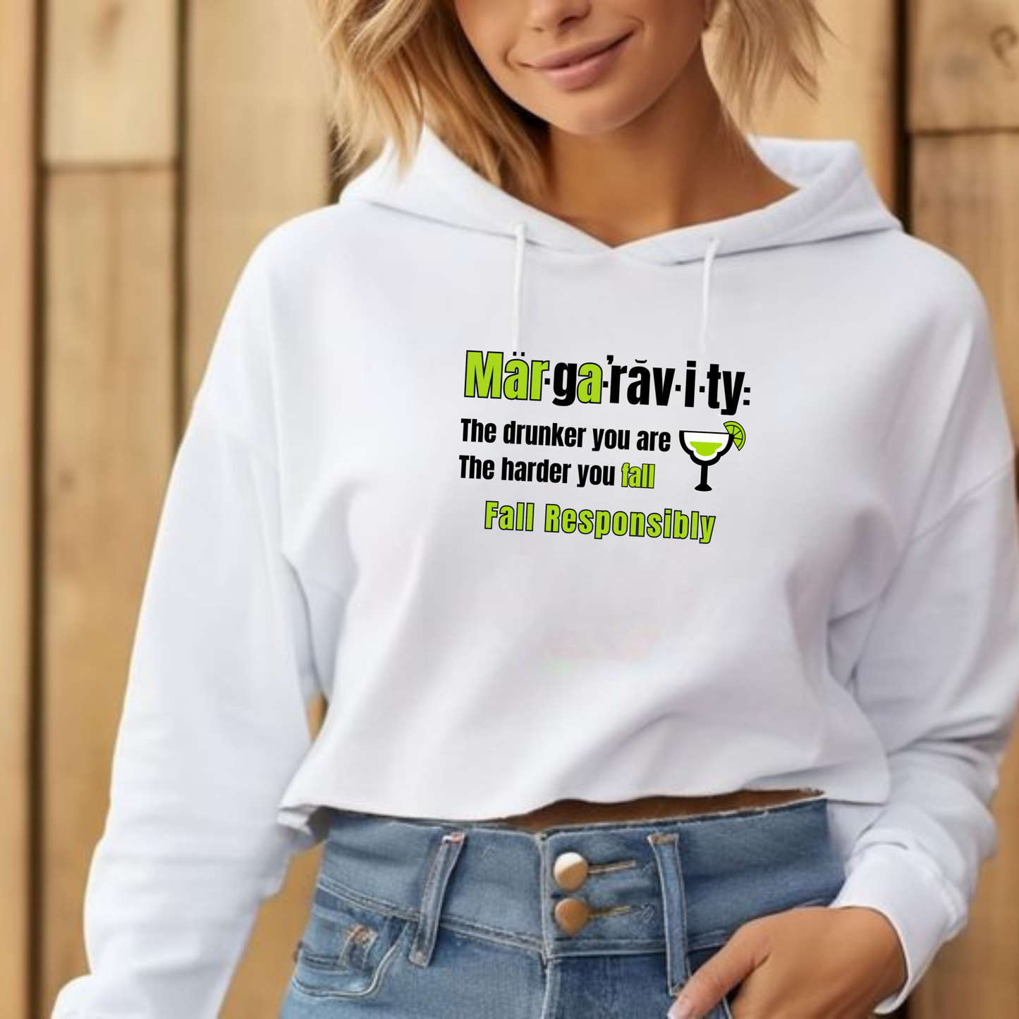 The Definition of Margaravity, Lightweight Cropped Hoodie