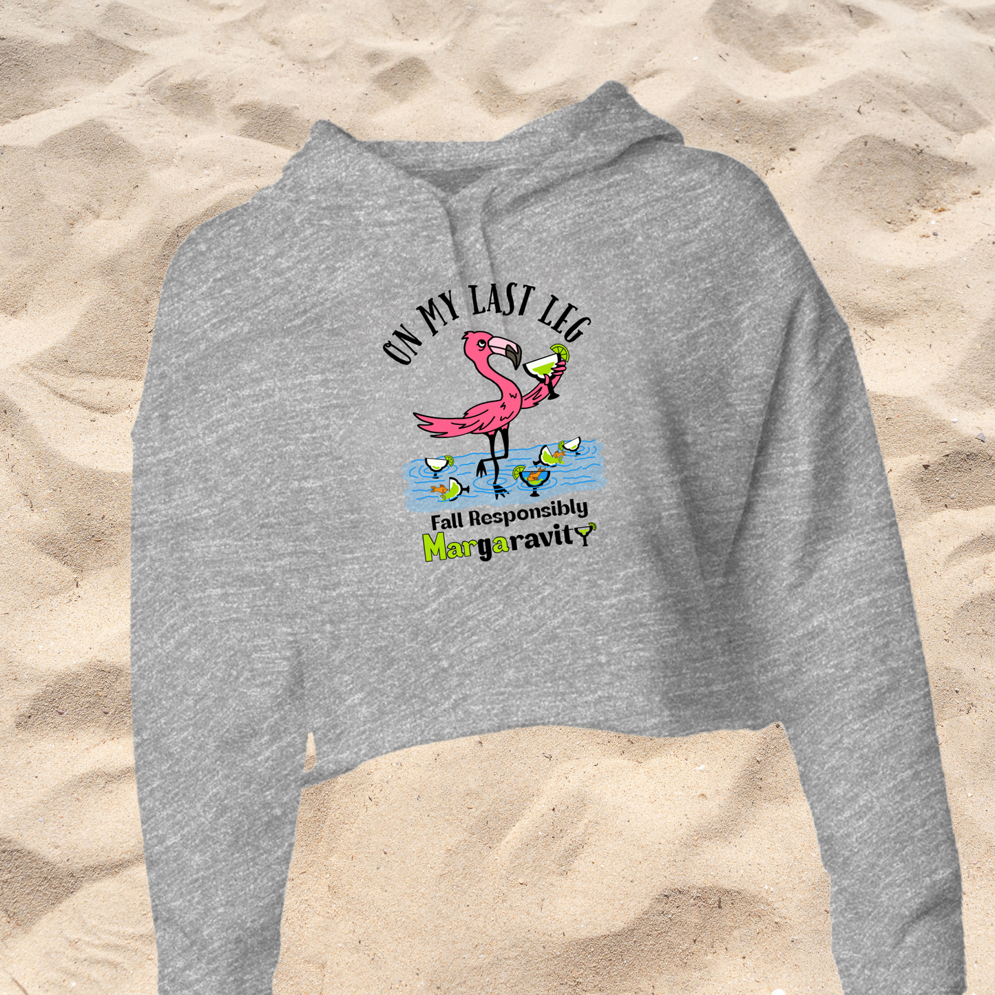 On My Last Leg, Lightweight Cropped Hoodie