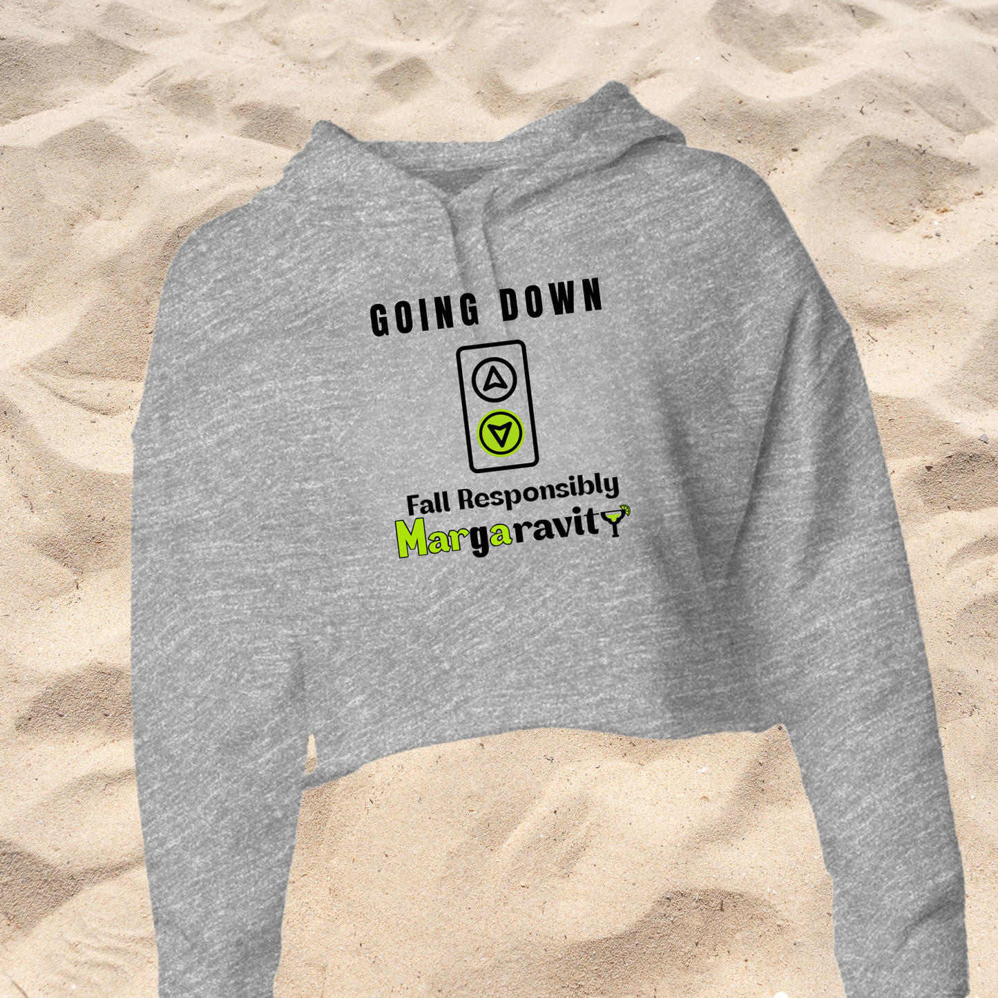 Going Down, Lightweight Cropped Hoodie
