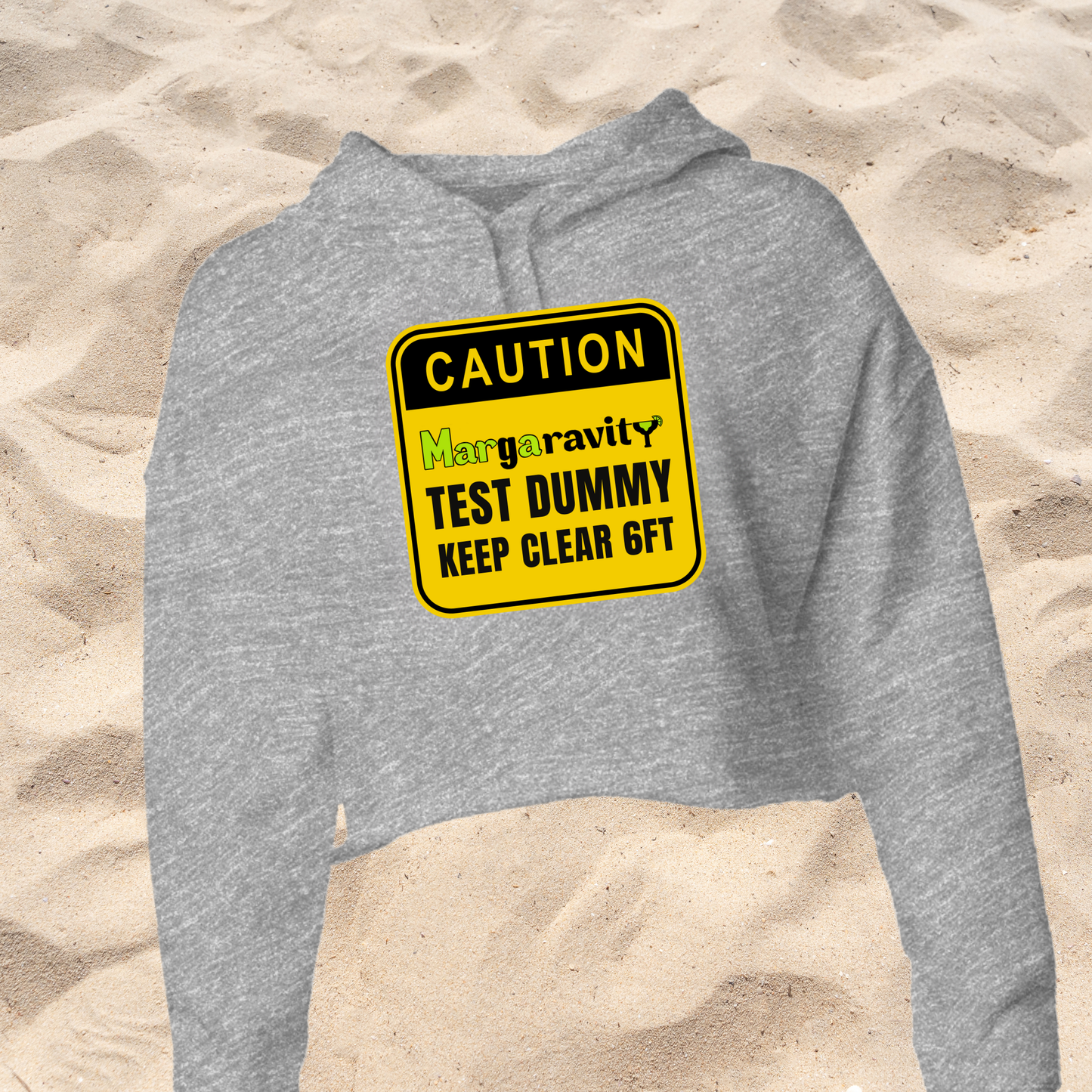Margaravity Test Dummy, Lightweight Cropped Hoodie