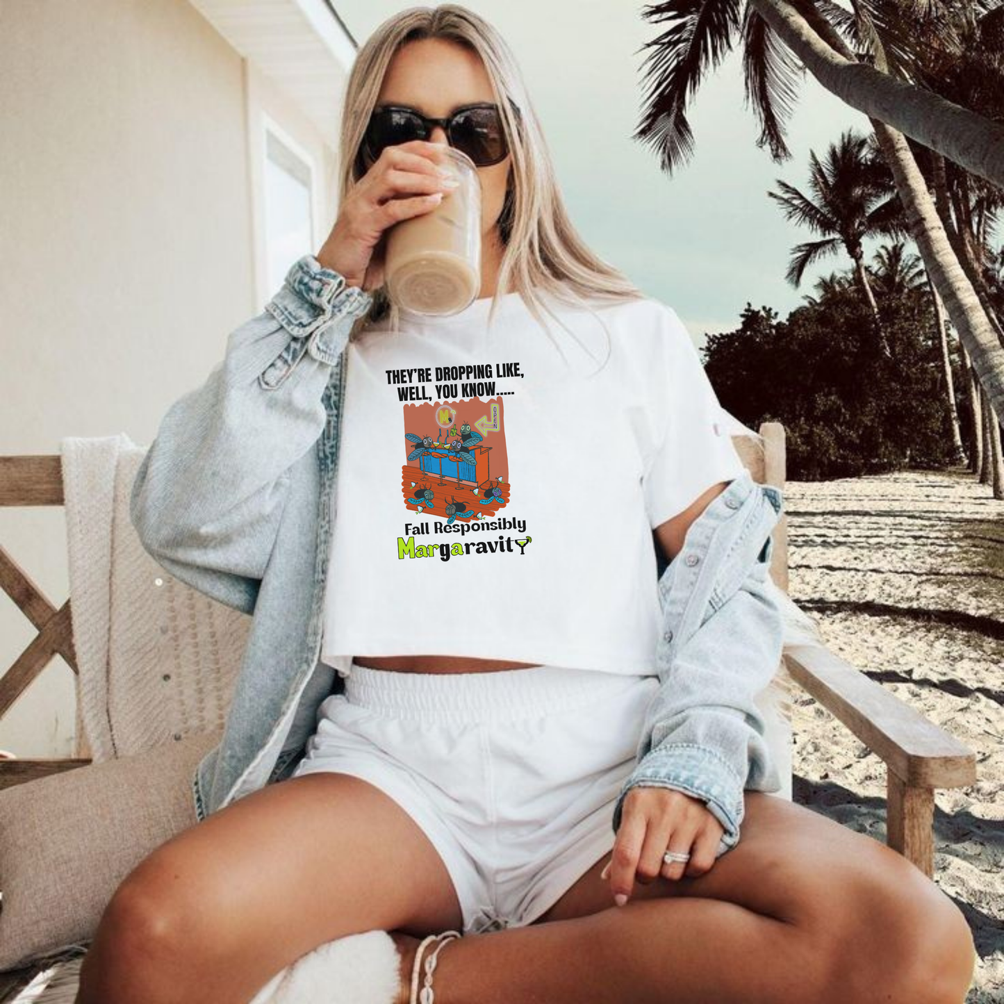 Dropping Like Flies, Street Crop Tee