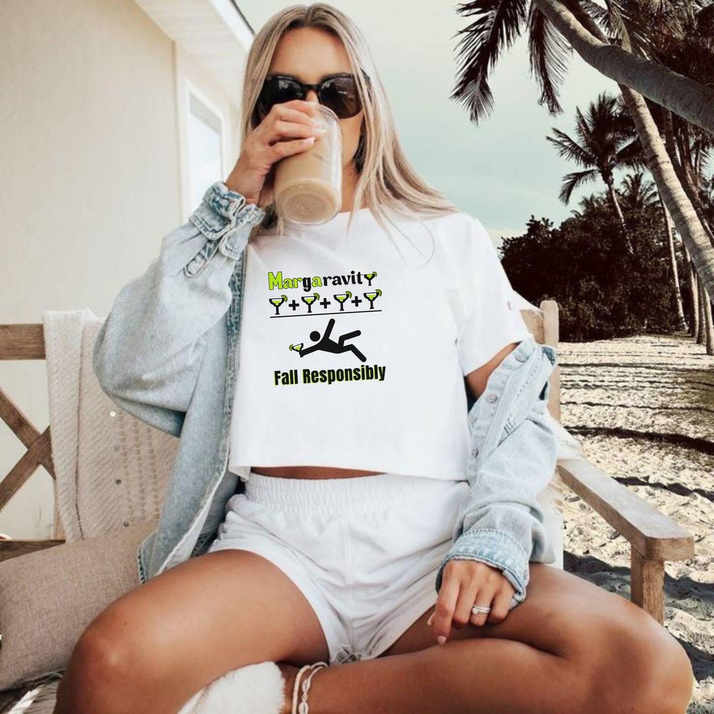Margaravity Math, Street Crop Tee