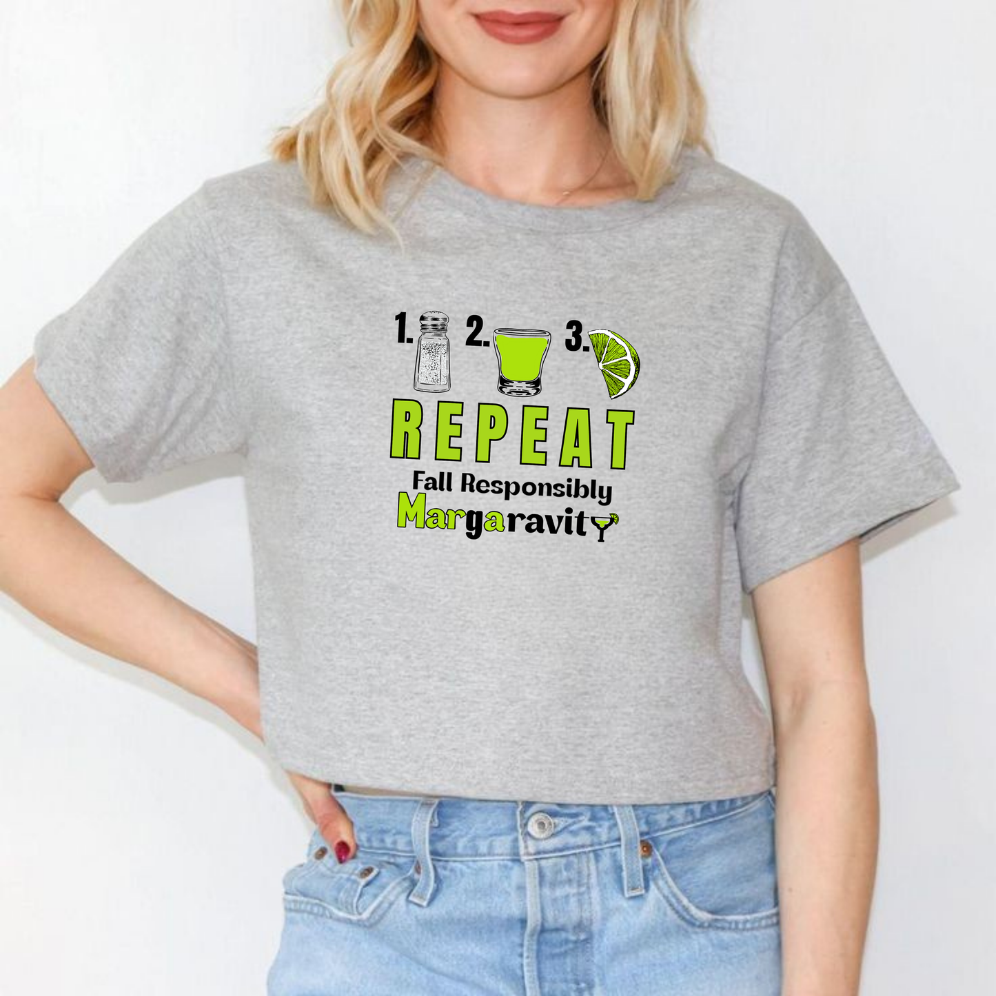 1. 2. 3. REPEAT, Street Crop Tee