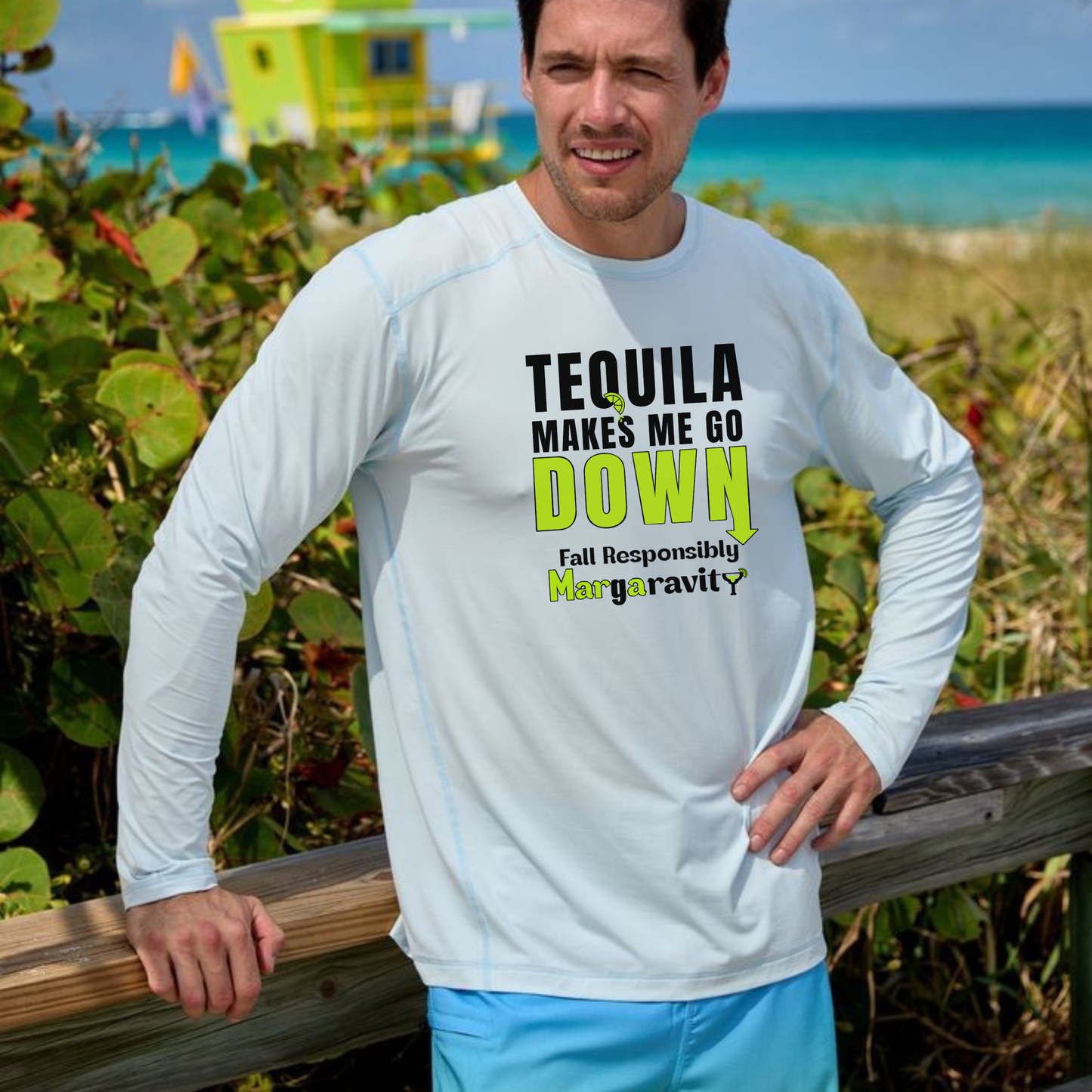 Tequila Makes Me Go Down, Islander Long Sleeve T-S