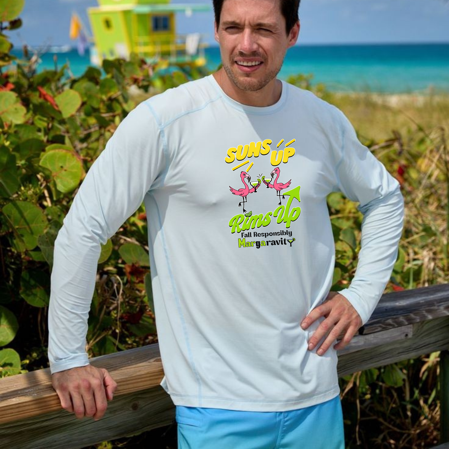 Suns Up Rims Up, Islander Long Sleeve T-Shirt