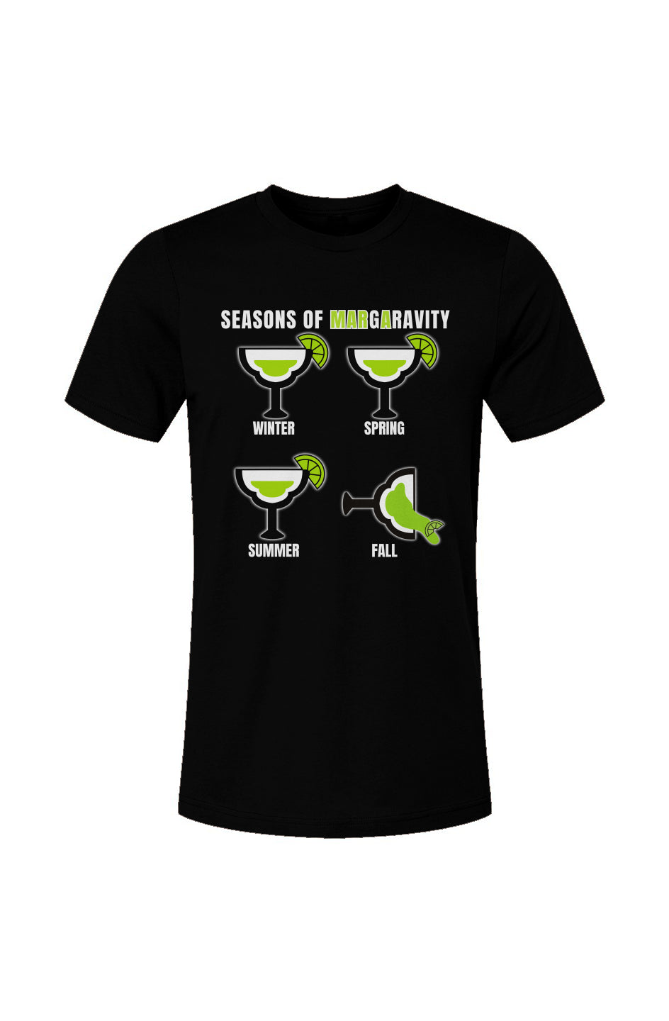 Seasons of Margaravity, Unisex Jersey T-Shirt in Black