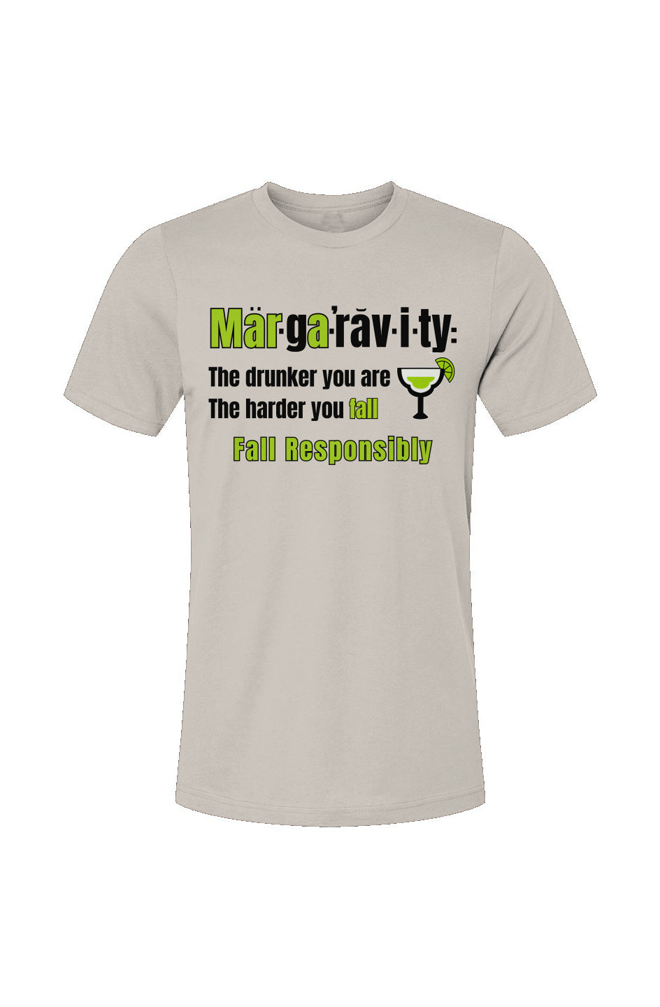 The Definition of Margaravity, Unisex Jersey T-Shirt in White