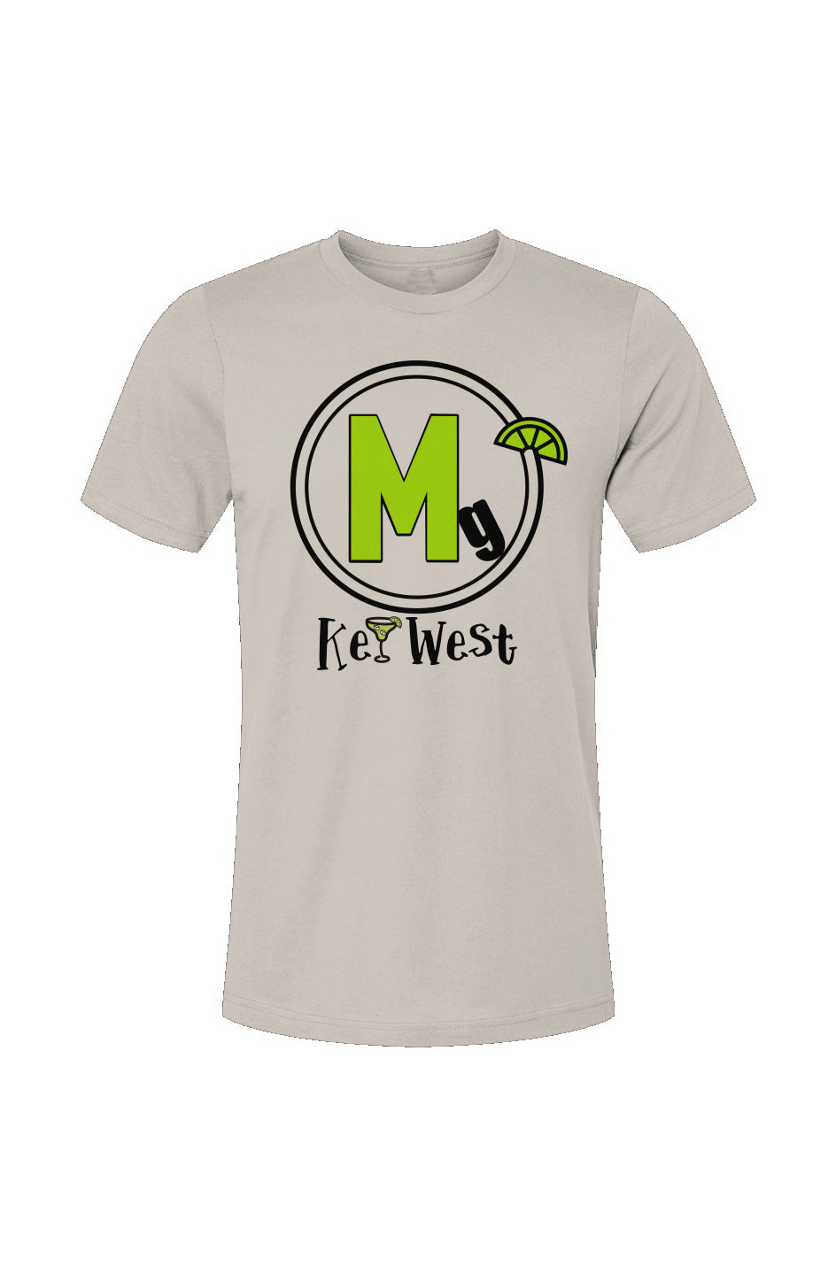 Margaravity Logo Key West, Unisex Jersey T-Shirt in White