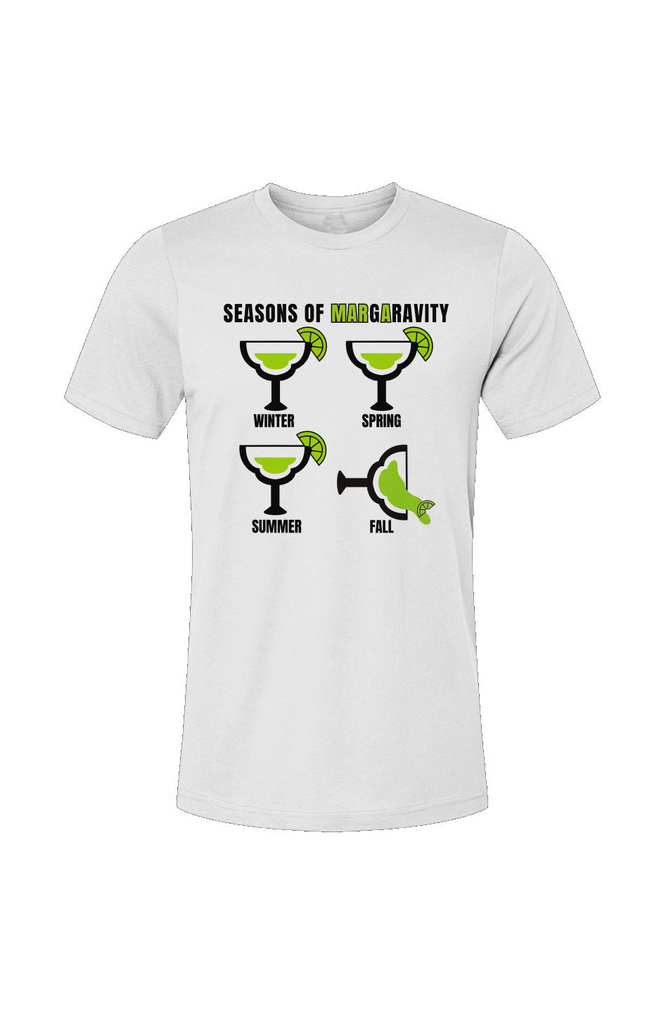 Seasons of Margaravity, Unisex Jersey T-Shirt in White