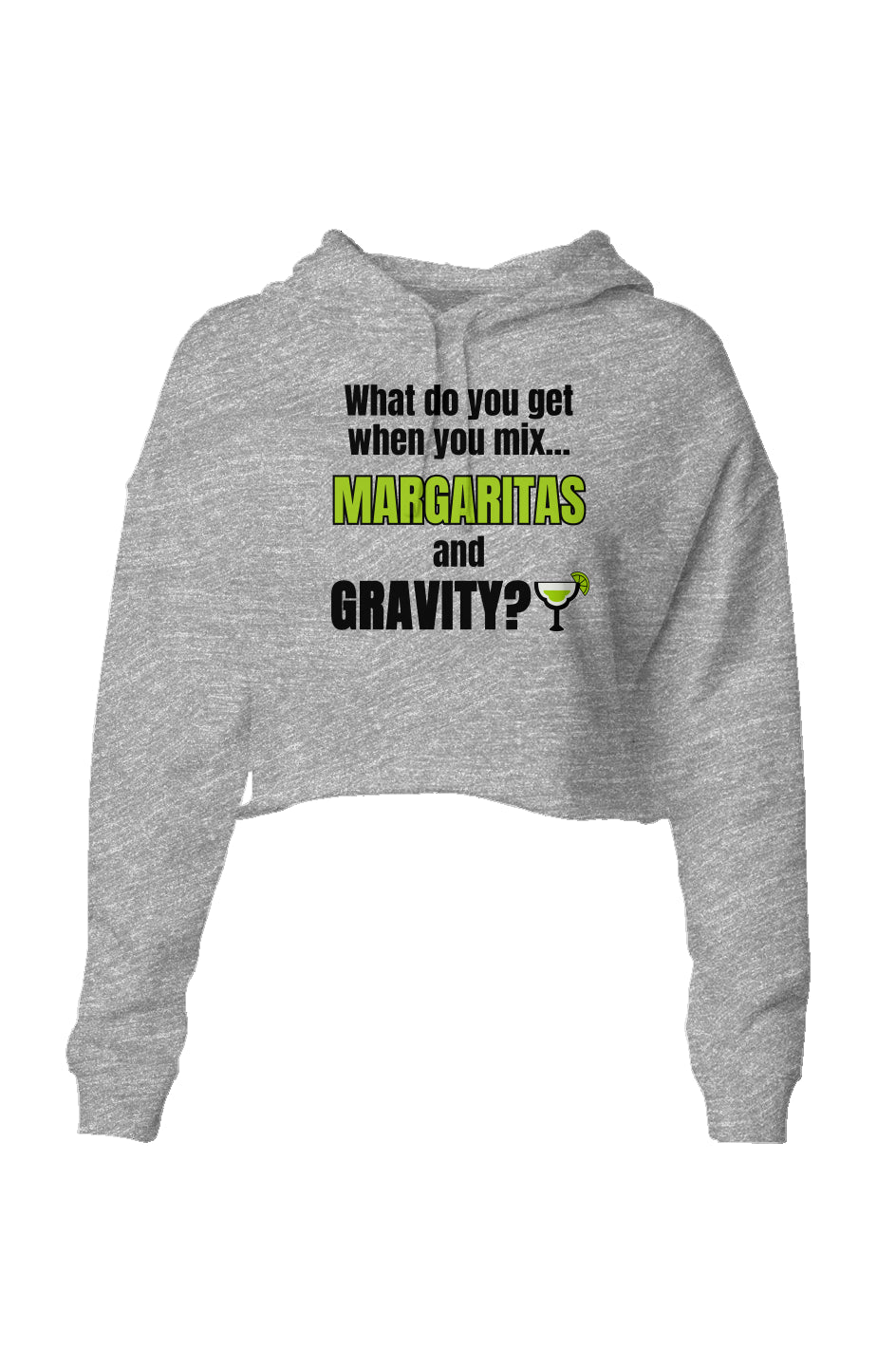 Margaravity Riddle, Lightweight Cropped Hoodie