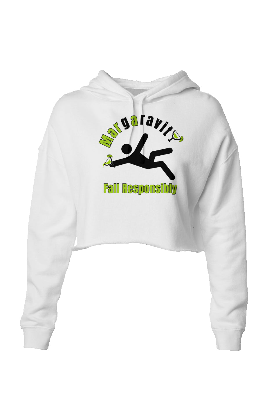 Falling For Margaravity, Lightweight Cropped Hoodie