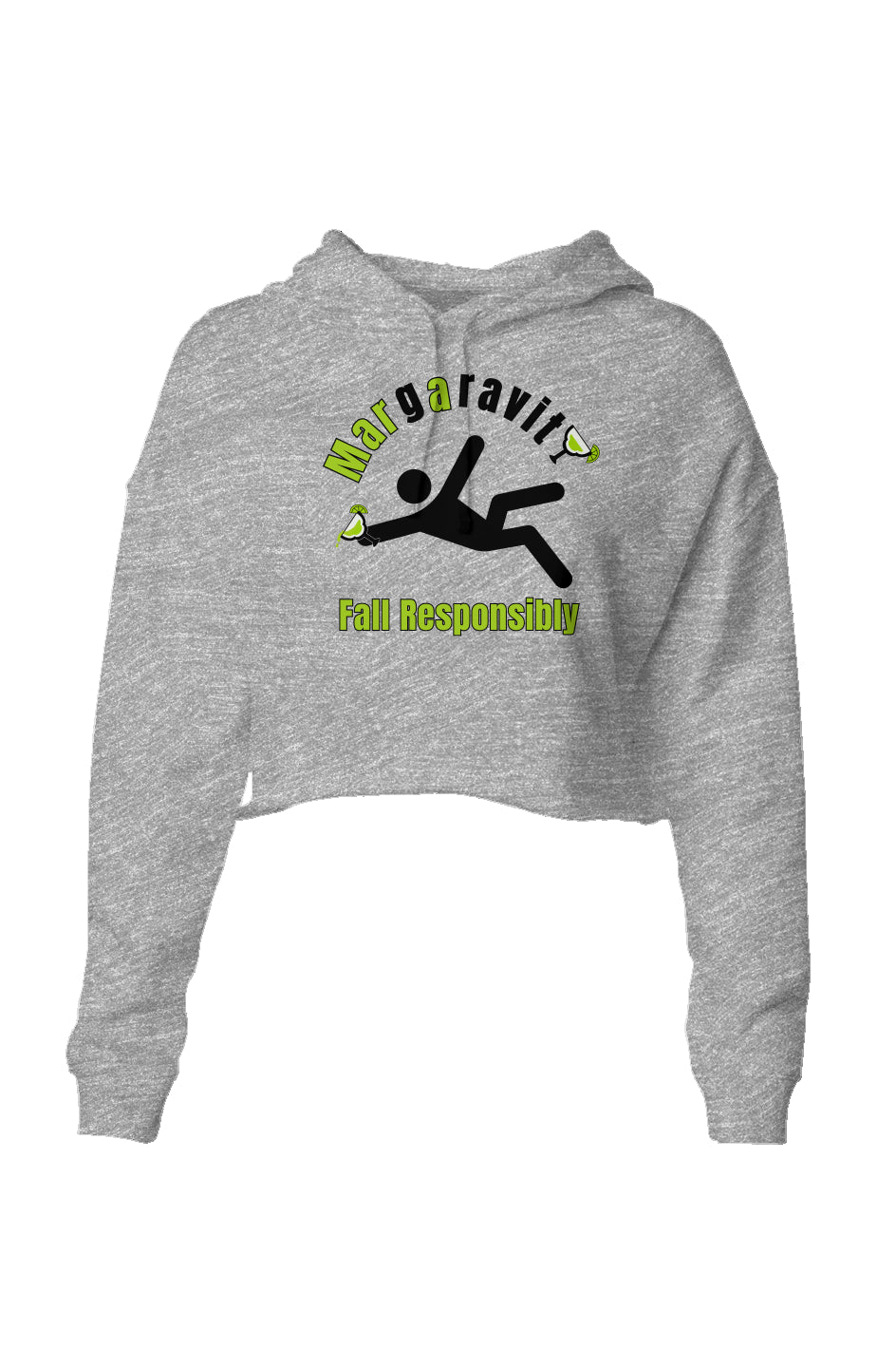 Falling For Margaravity, Lightweight Cropped Hoodie