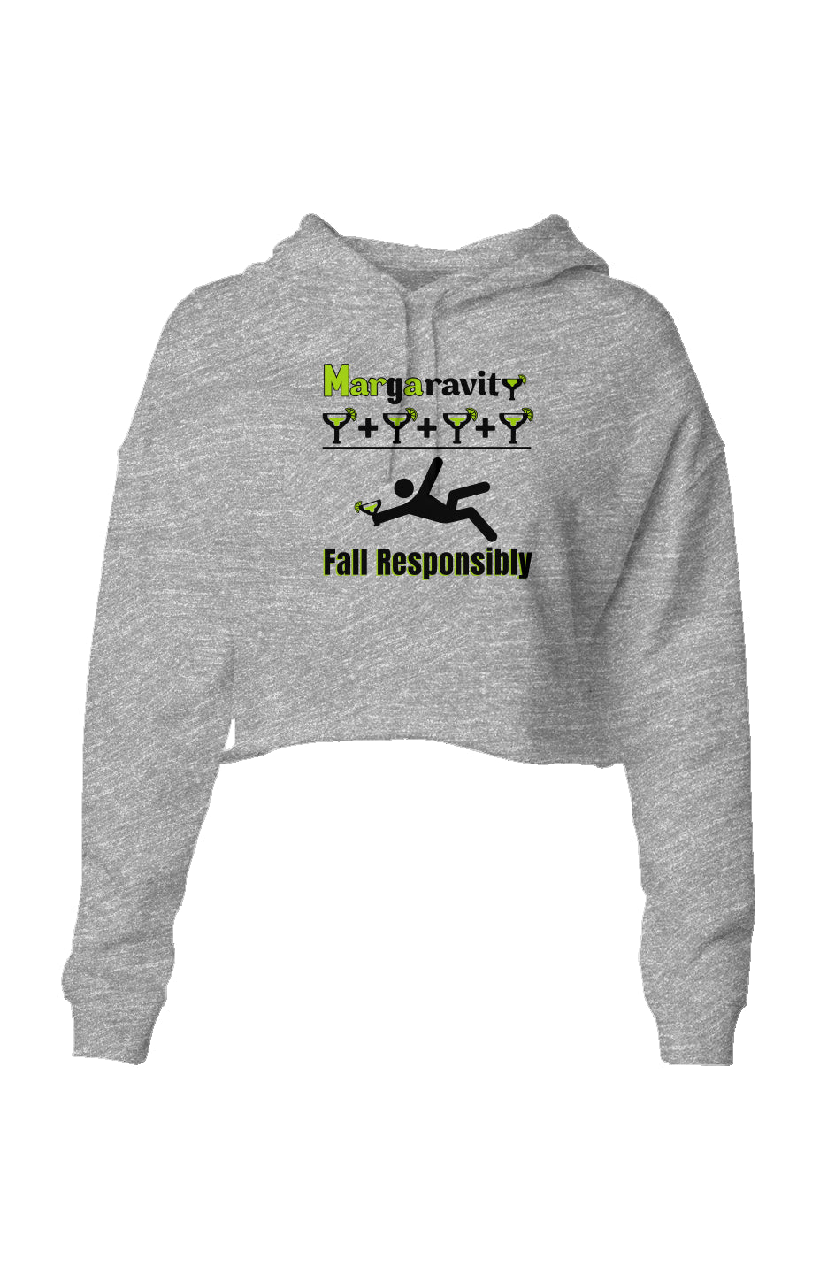 Margaravity Math, Lightweight Cropped Hoodie