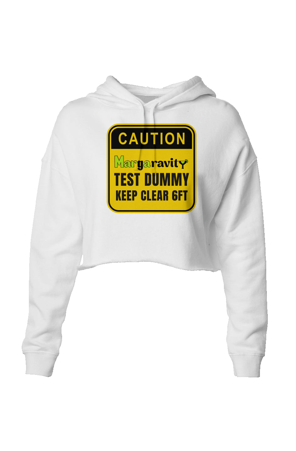 Margaravity Test Dummy, Lightweight Cropped Hoodie