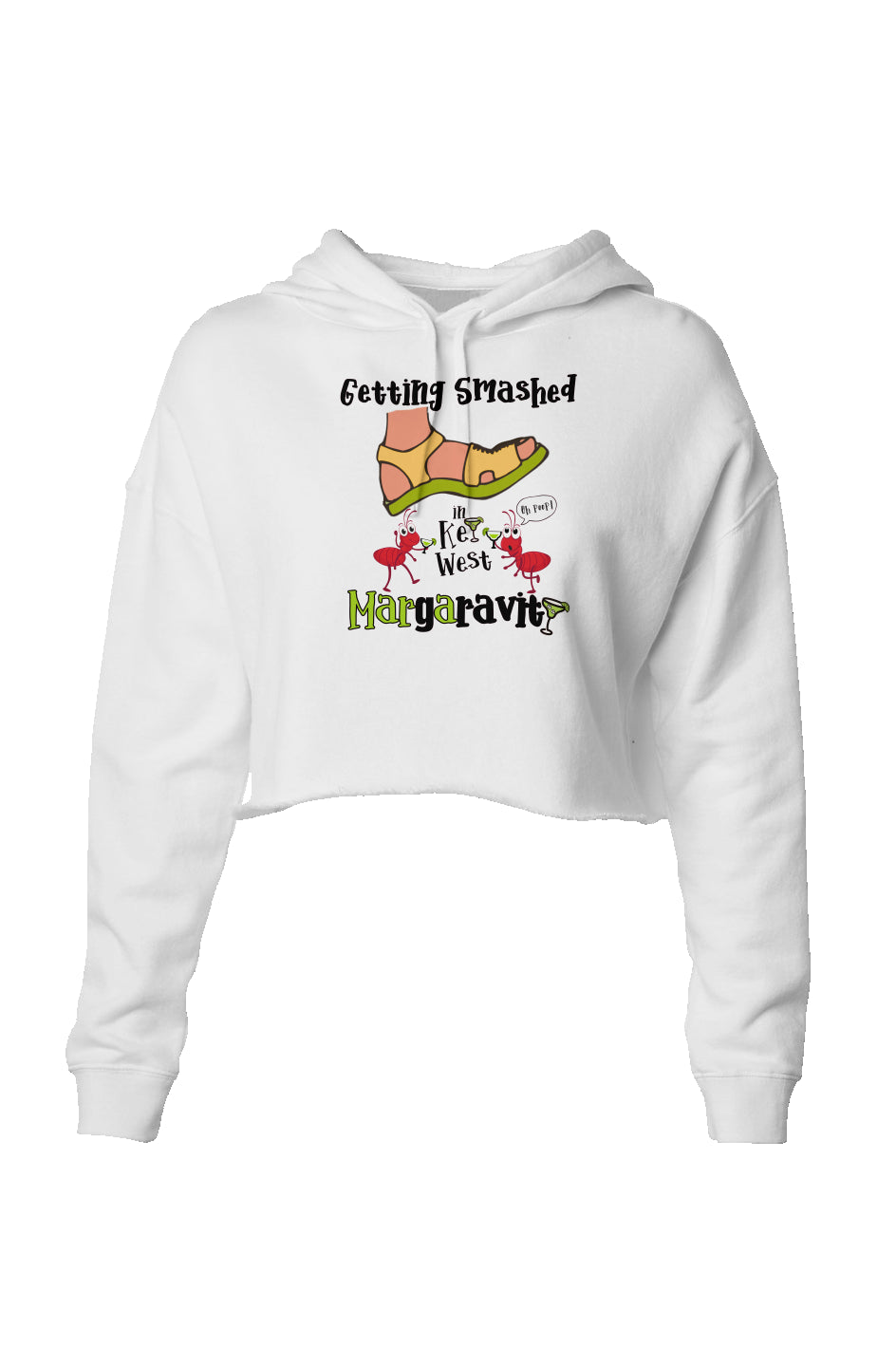 Getting Smashed, Lightweight Cropped Hoodie