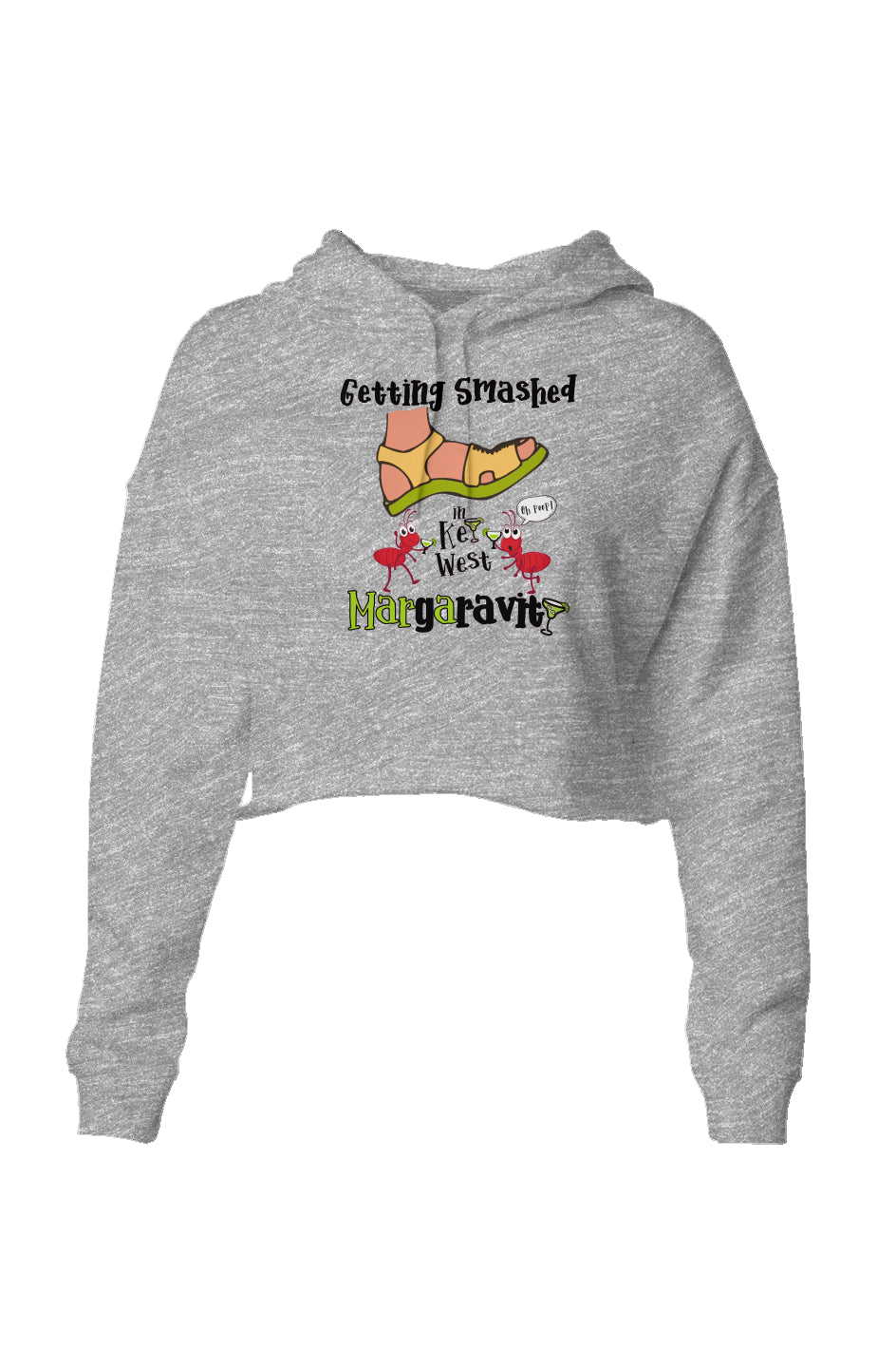 Getting Smashed, Lightweight Cropped Hoodie
