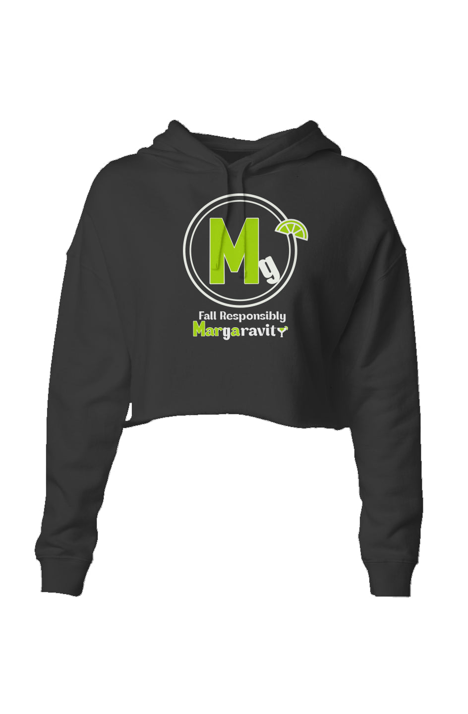Margaravity Logo, Lightweight Cropped Hoodie