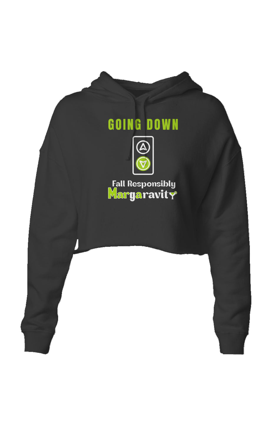 Going Down, Lightweight Cropped Hoodie