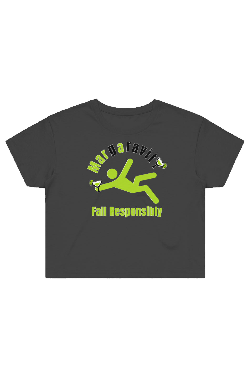 Margaravity Fall Responsibly, Street Crop Tee