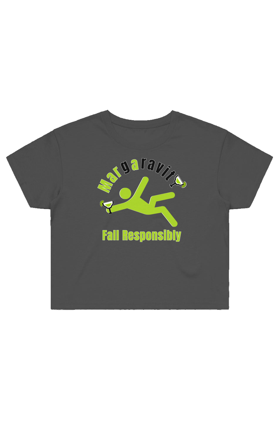 Margaravity Fall Responsibly, Street Crop Tee