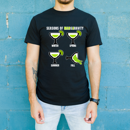 Seasons of Margaravity, Unisex Jersey T-Shirt in Black