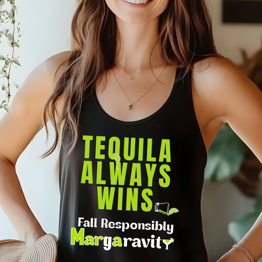 Tequila Always Wins, unisex tank