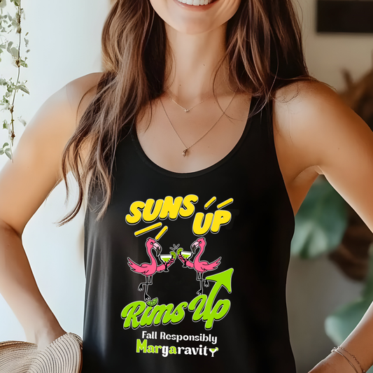 Suns Up Rims Up, unisex tank