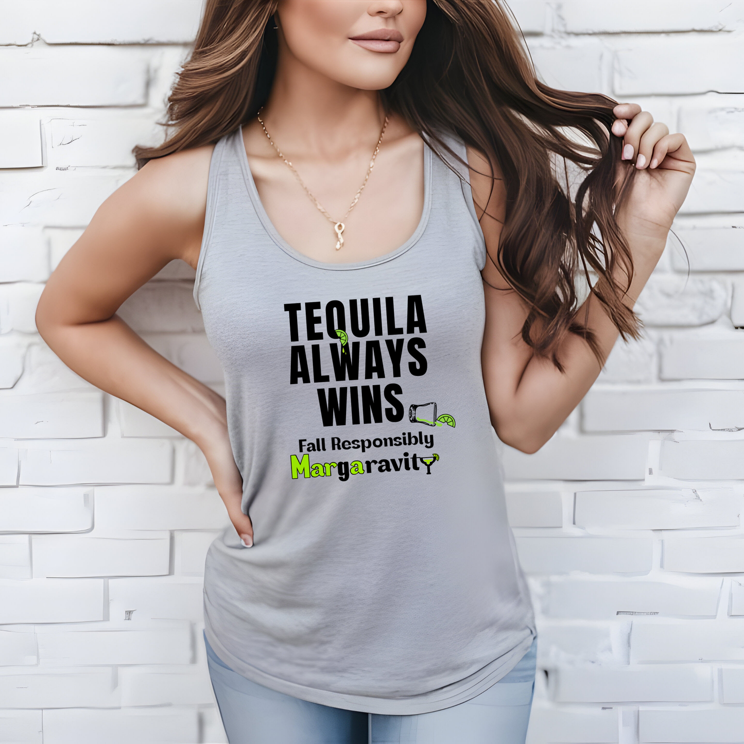 Tequila Always Wins, unisex tank