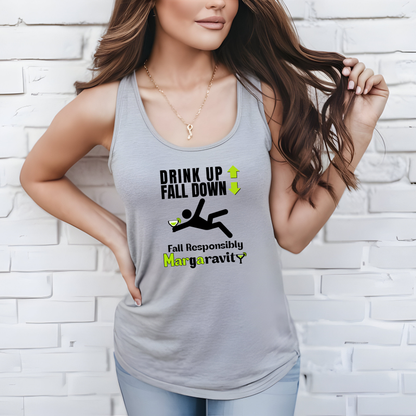 Drink Up Fall Down, unisex tank