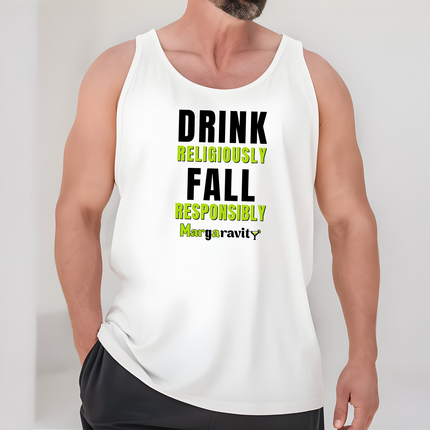 Drink Religiously Fall Responsibly, unisex tank