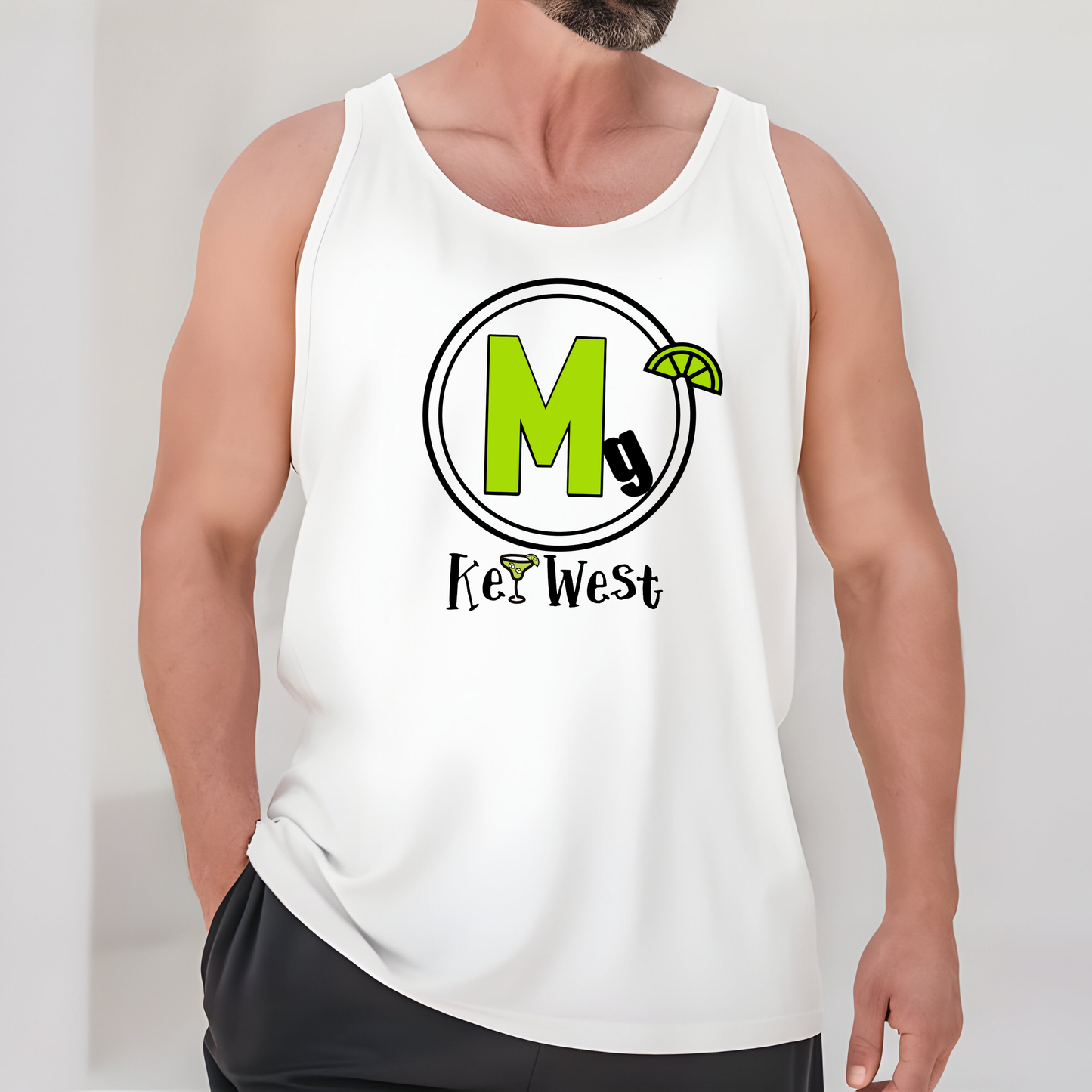 Margaravity Key West Logo, unisex tank