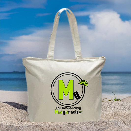 Margaravity Logo, 25L Zippered Tote