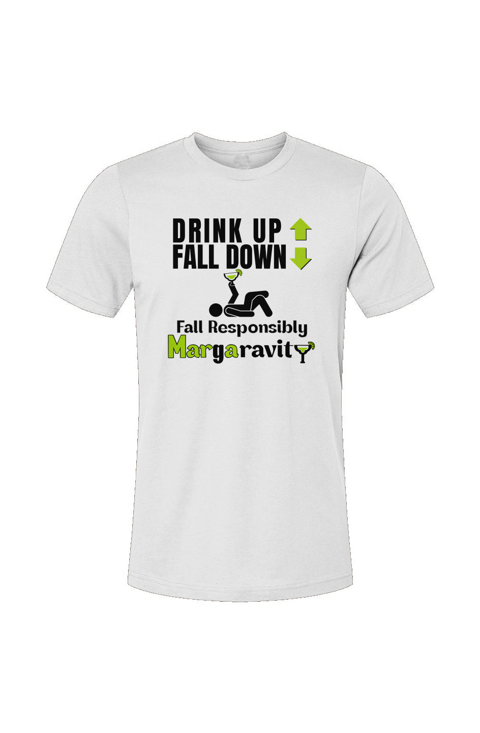 Drink Up Fall Down, Unisex Jersey T-Shirt