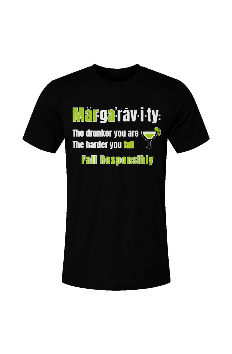 The Definition of Margaravity, Unisex Jersey T-Shirt in Black