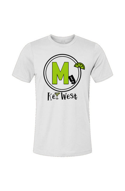 Margaravity Logo Key West, Unisex Jersey T-Shirt in White