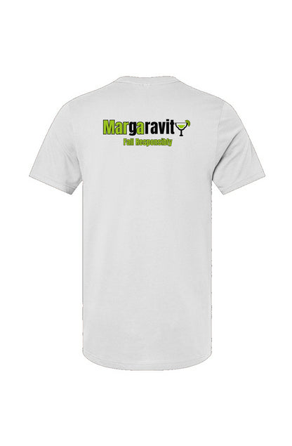 Margaravity Riddle, Unisex Jersey T-Shirt in White