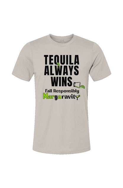 Tequila Always Wins, Unisex Jersey T-Shirt in White