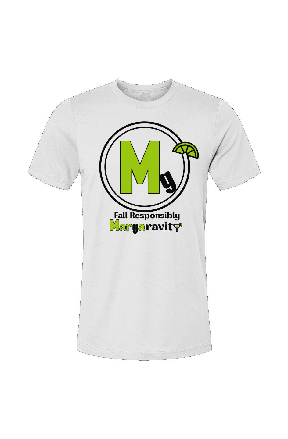 Margaravity Logo, Unisex Jersey T-Shirt in White