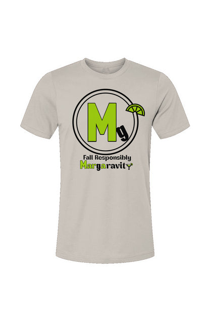 Margaravity Logo, Unisex Jersey T-Shirt in White