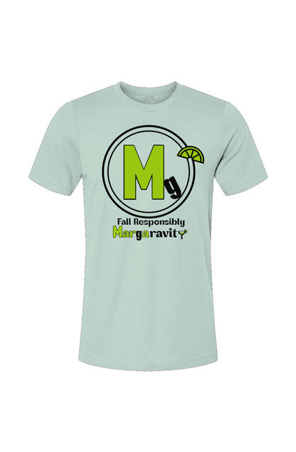 Margaravity Logo, Unisex Jersey T-Shirt in White