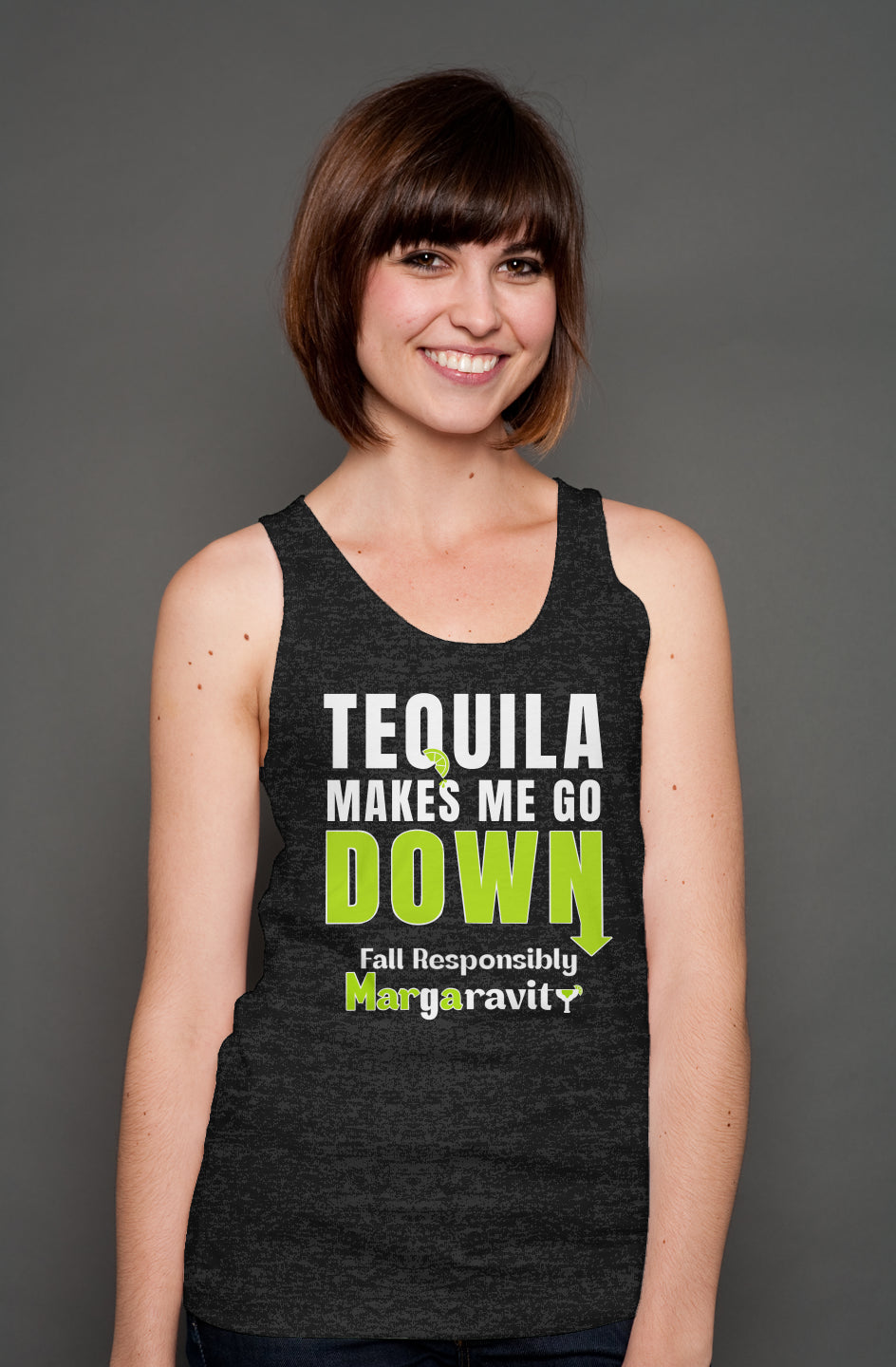 Tequila Makes me Go Down, unisex tank