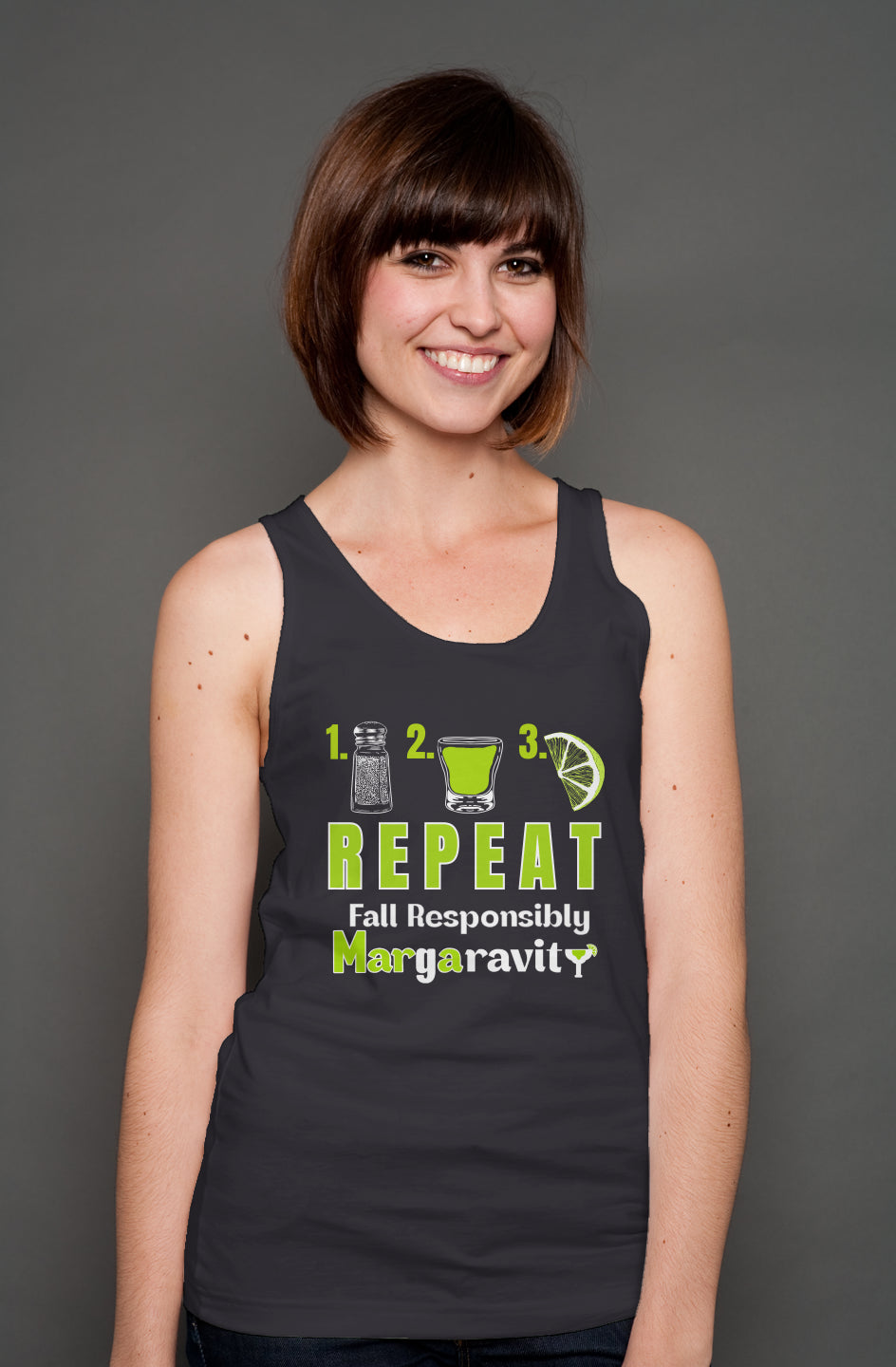 123 REPEAT, unisex tank