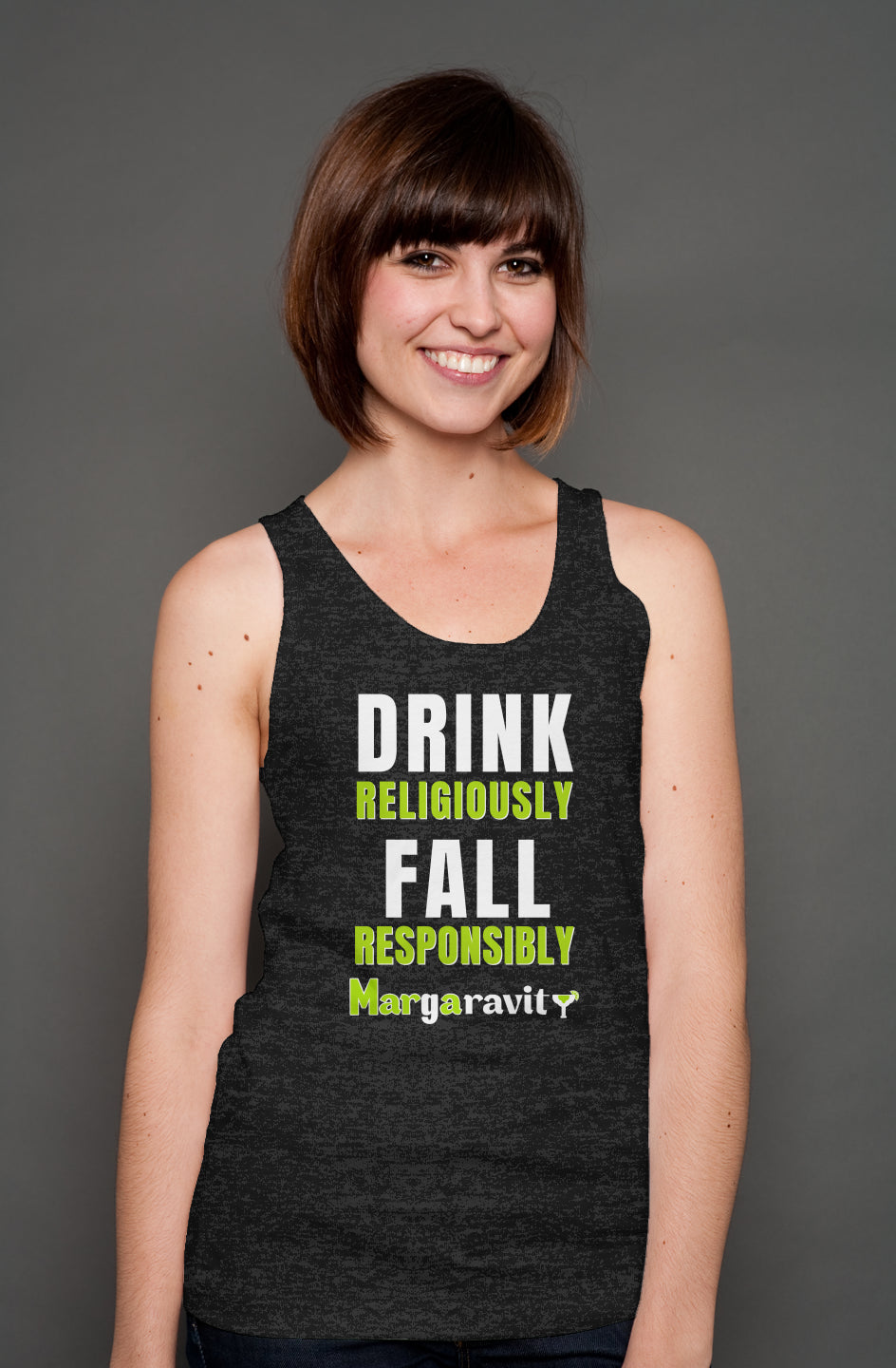 Drink Religiously Fall Responsibly, unisex tank