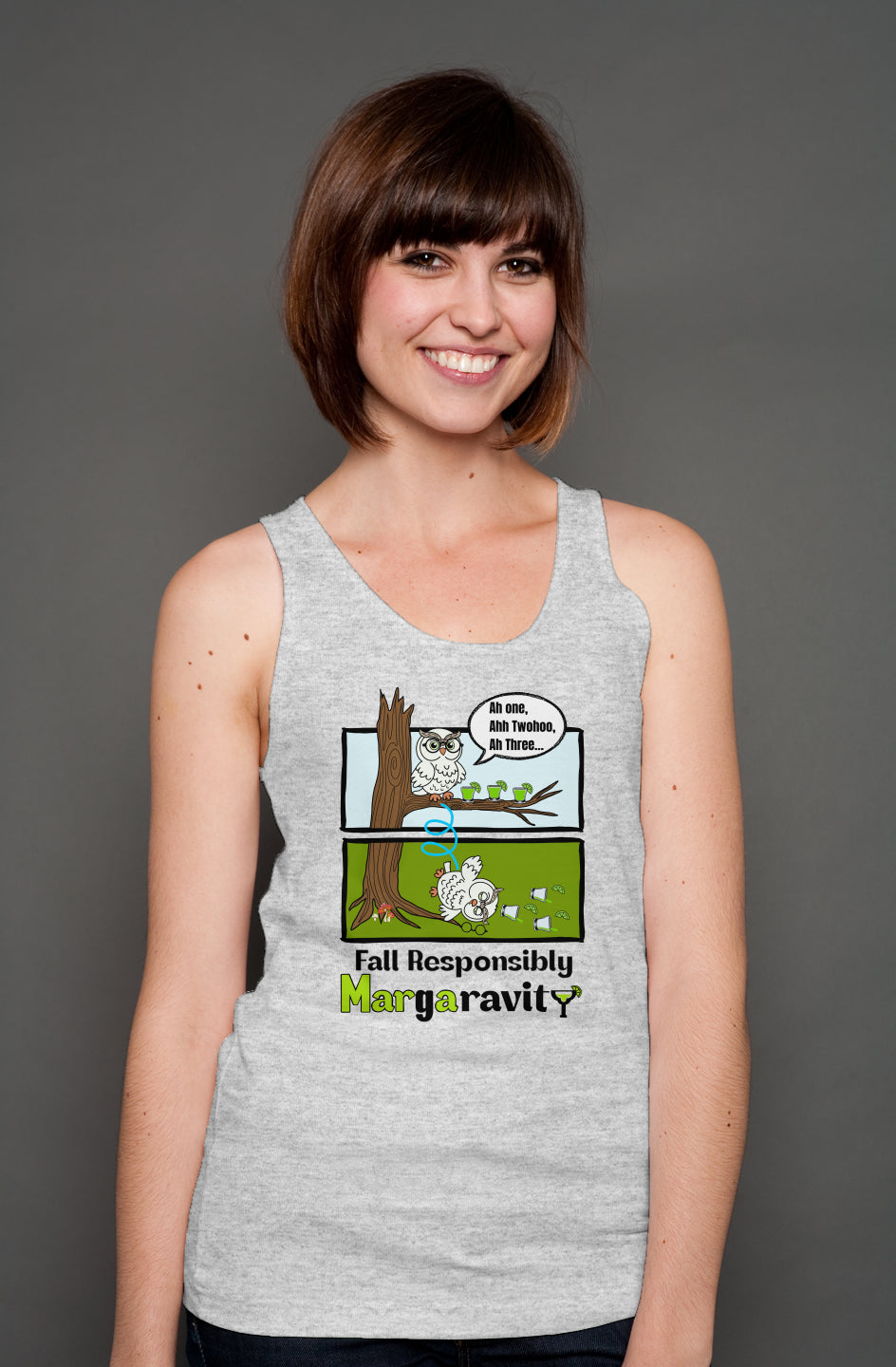 Ah One Ahh TwoHoo Ahhh Three, unisex tank