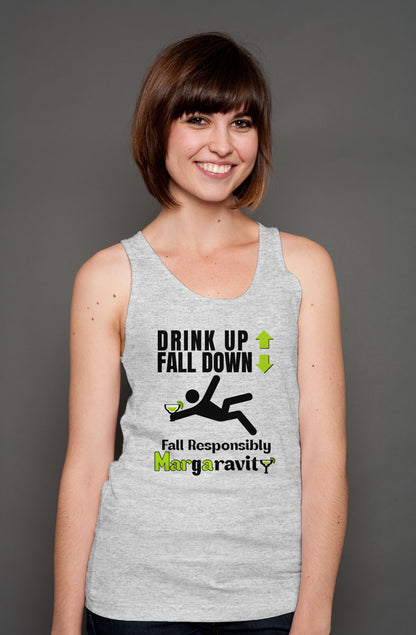 Drink Up Fall Down, unisex tank