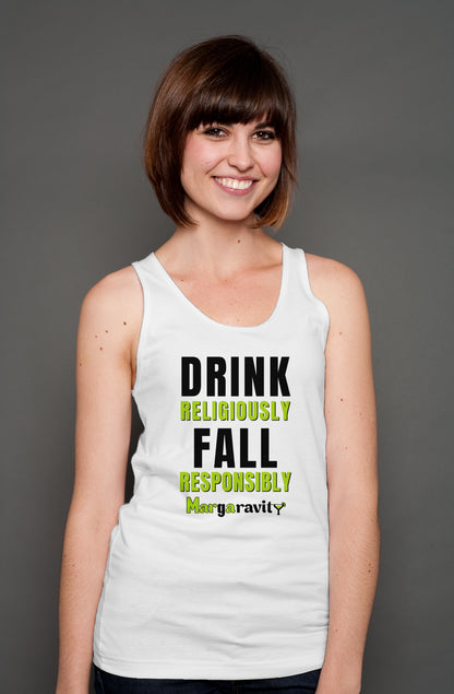 Drink Religiously Fall Responsibly, unisex tank