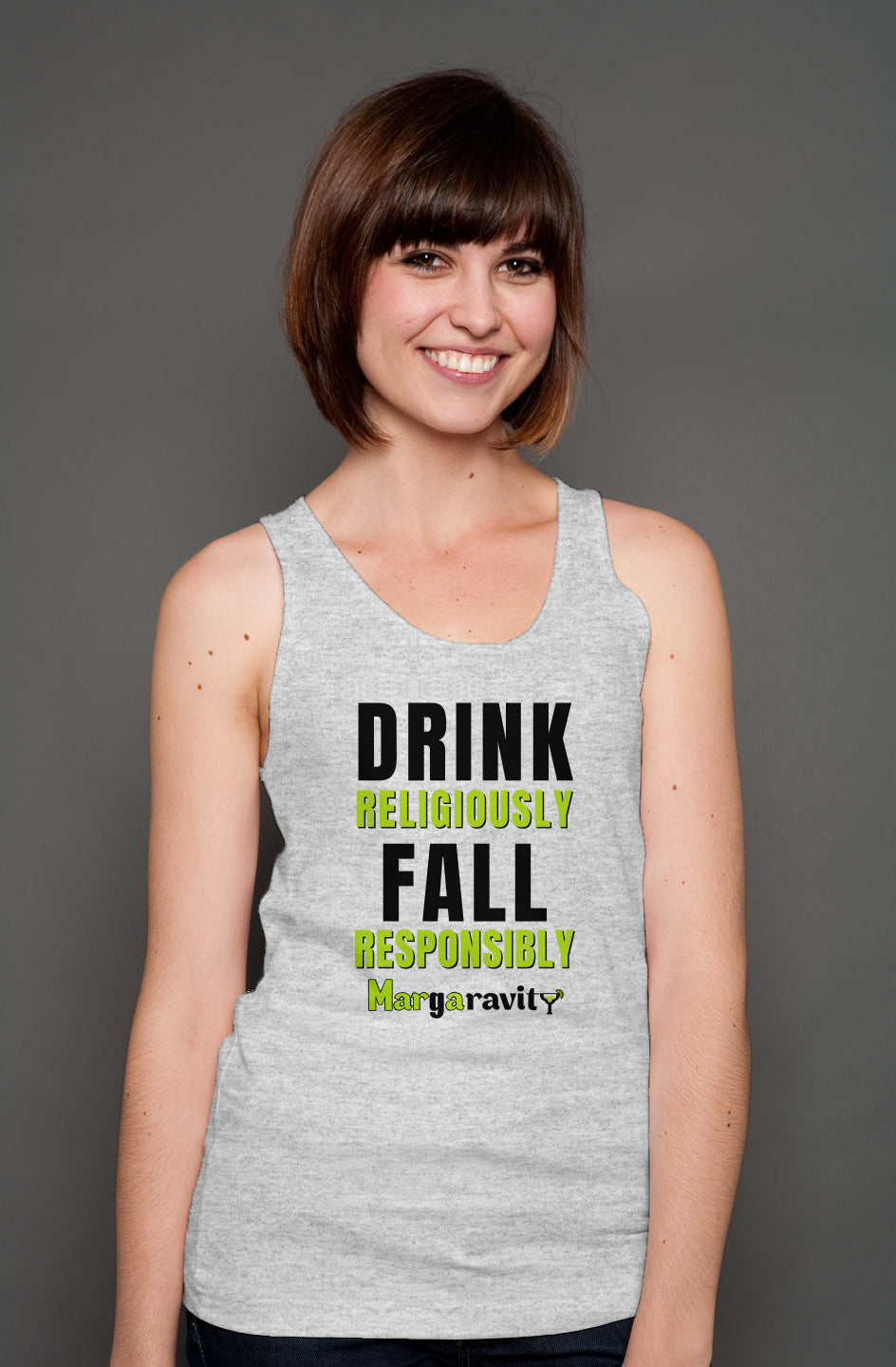 Drink Religiously Fall Responsibly, unisex tank