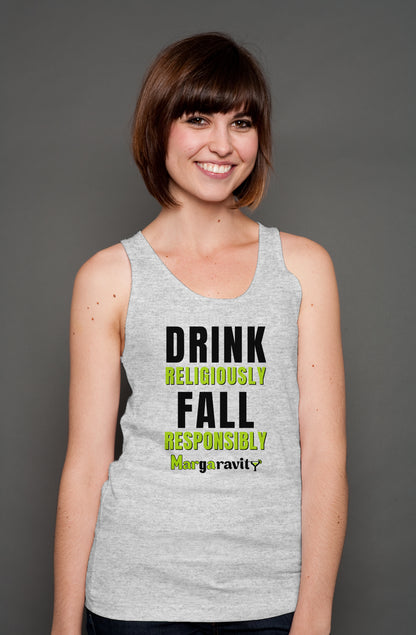 Drink Religiously Fall Responsibly, unisex tank