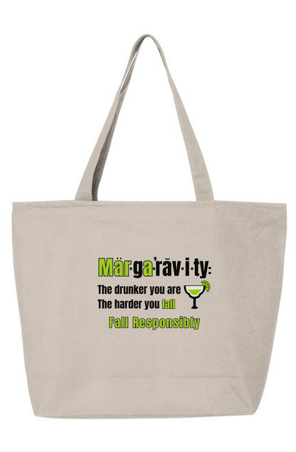 Margaravity Definition, 25L Zippered Tote