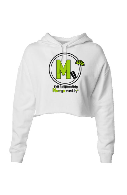Margaravity Logo, Lightweight Cropped Hoodie